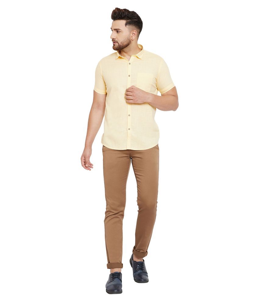 canary yellow show shirt