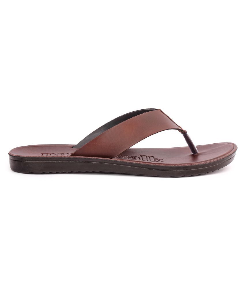 Parry Brown Synthetic Floater Sandals - Buy Parry Brown Synthetic ...