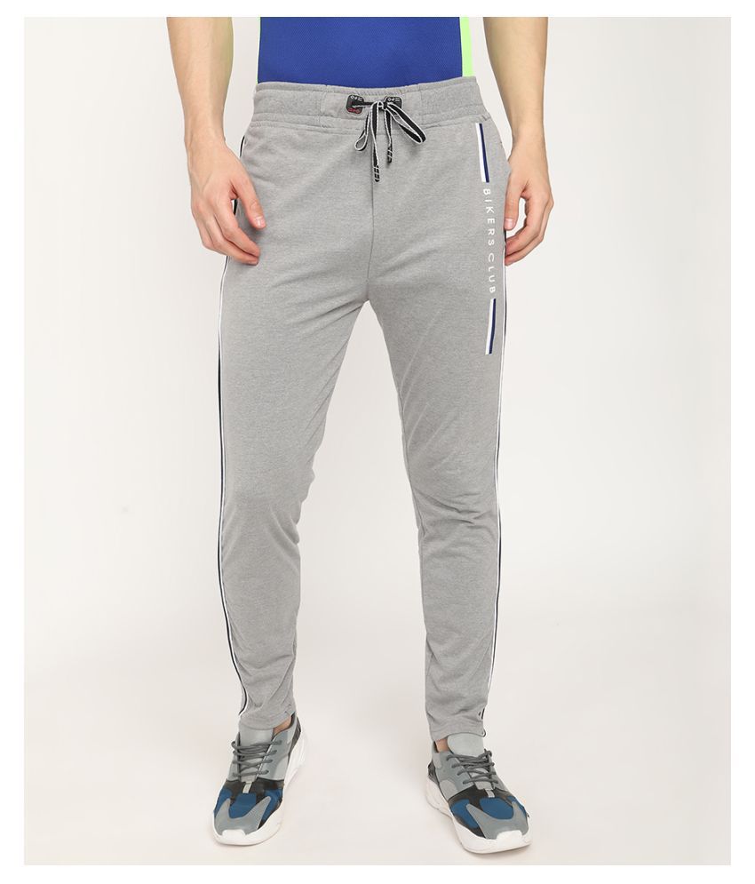 V2 Grey Cotton Trackpants - Buy V2 Grey Cotton Trackpants Online at Low ...