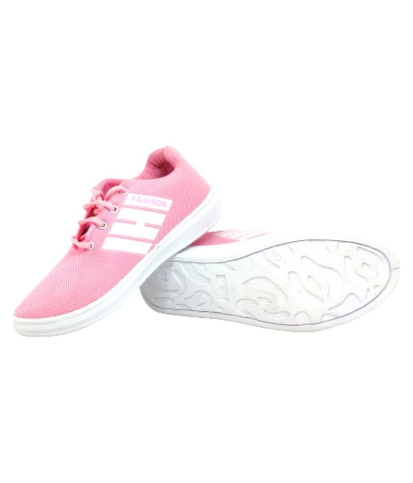 zappy pink casual shoes