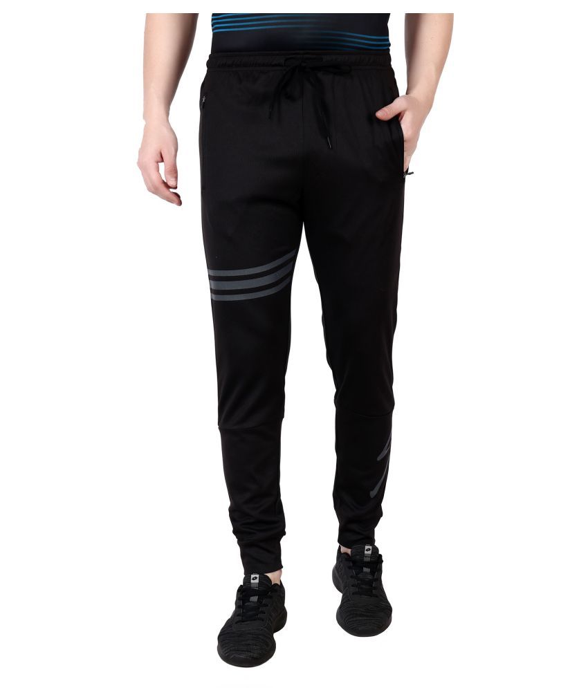 slim fit polyester track pants