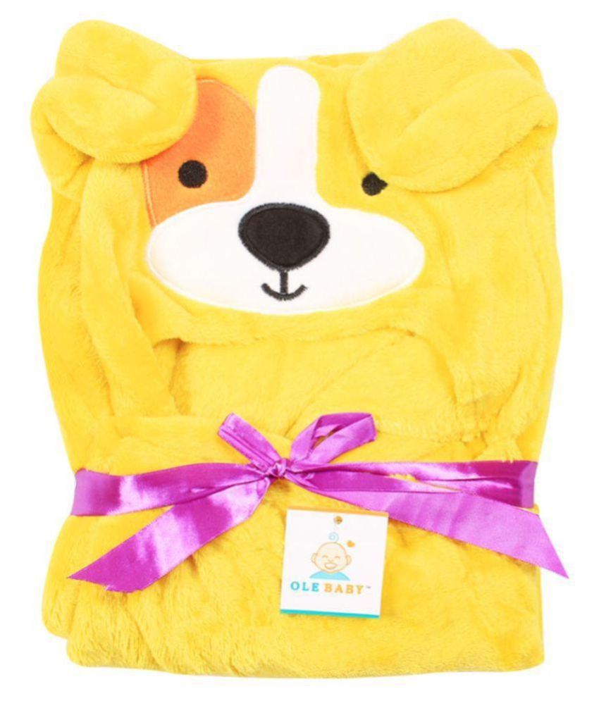 yellow fleece baby blanket
