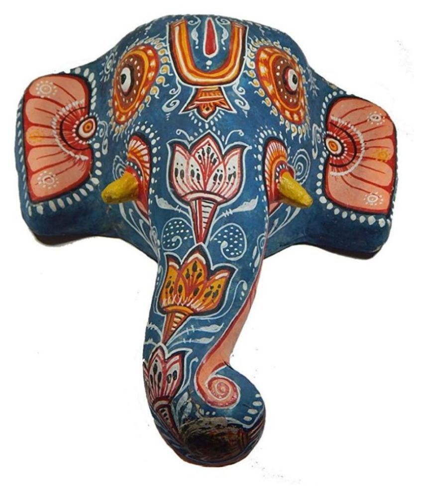 Zoltamulata® Elephant God Ganesha Paper Mache Wall Hanging