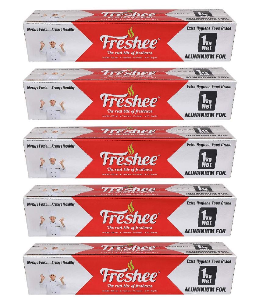     			Freshee 1kg Net Heavy Duty Aluminium Foil Paper Pack of 5