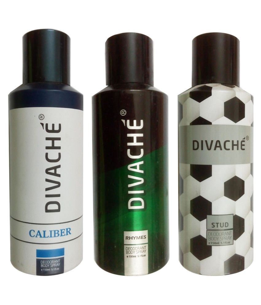 1 DIVACHE RHYMES DEODORANT BODY SPRAY(150ml)+ 1 DIVACHE CALIBER