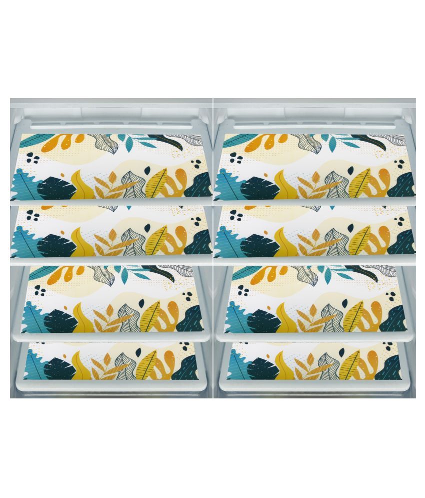     			E-Retailer Set of 8 PVC Multi Fridge Mats