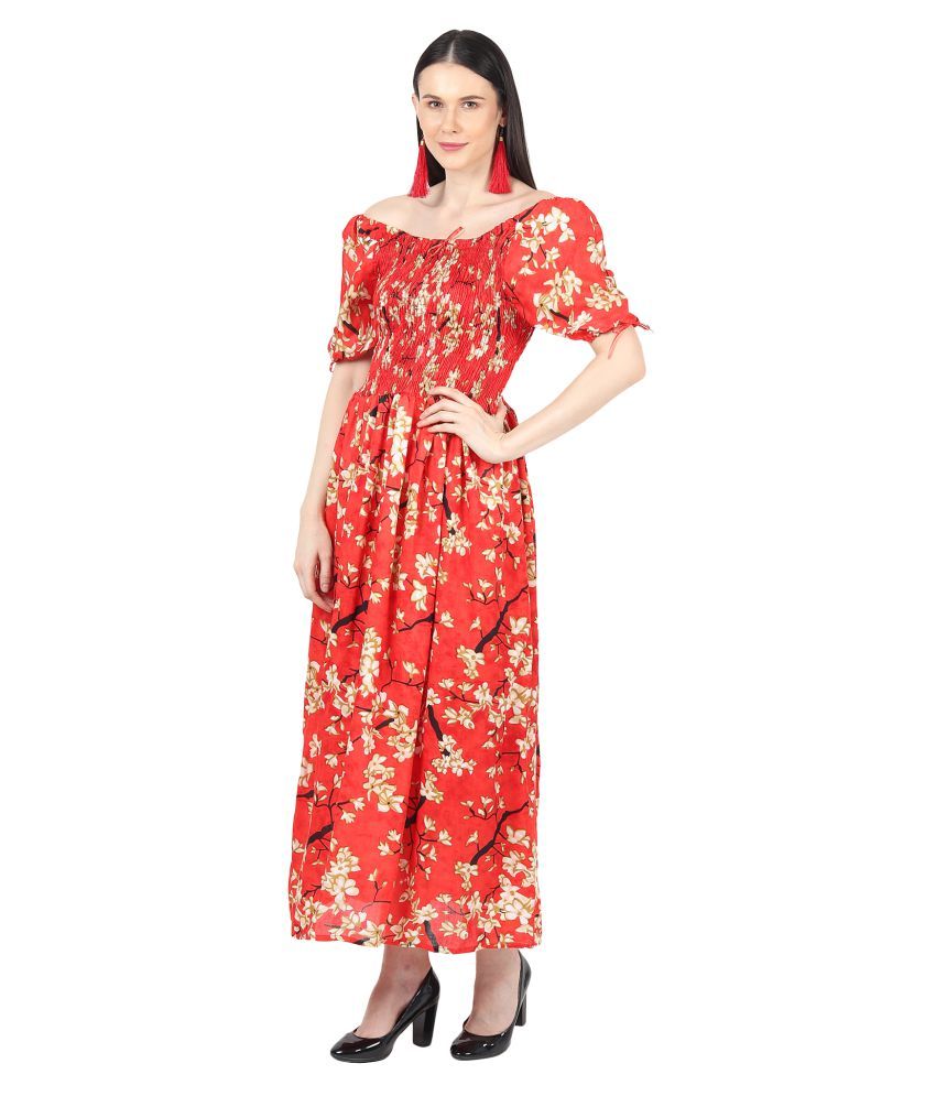 viscose cotton long frocks
