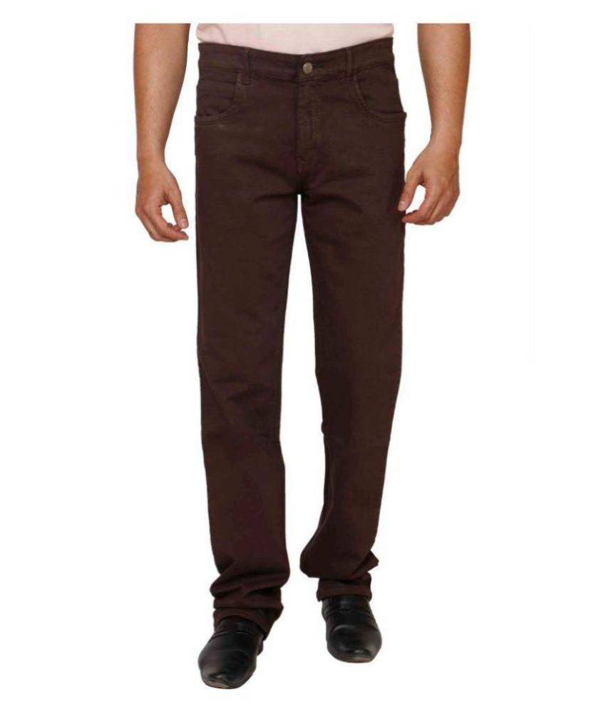 coffee colour jeans pant