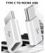 Pack of 2 USB 3.1 Type C Male to Micro USB Female Adapter Converter Connector USB C For OnePlus 6
