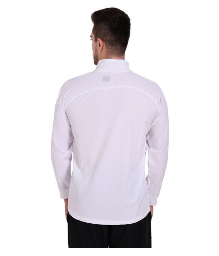 DEVICE White Polyester Fleece Windcheater Single Pack - Buy DEVICE White Polyester Fleece 