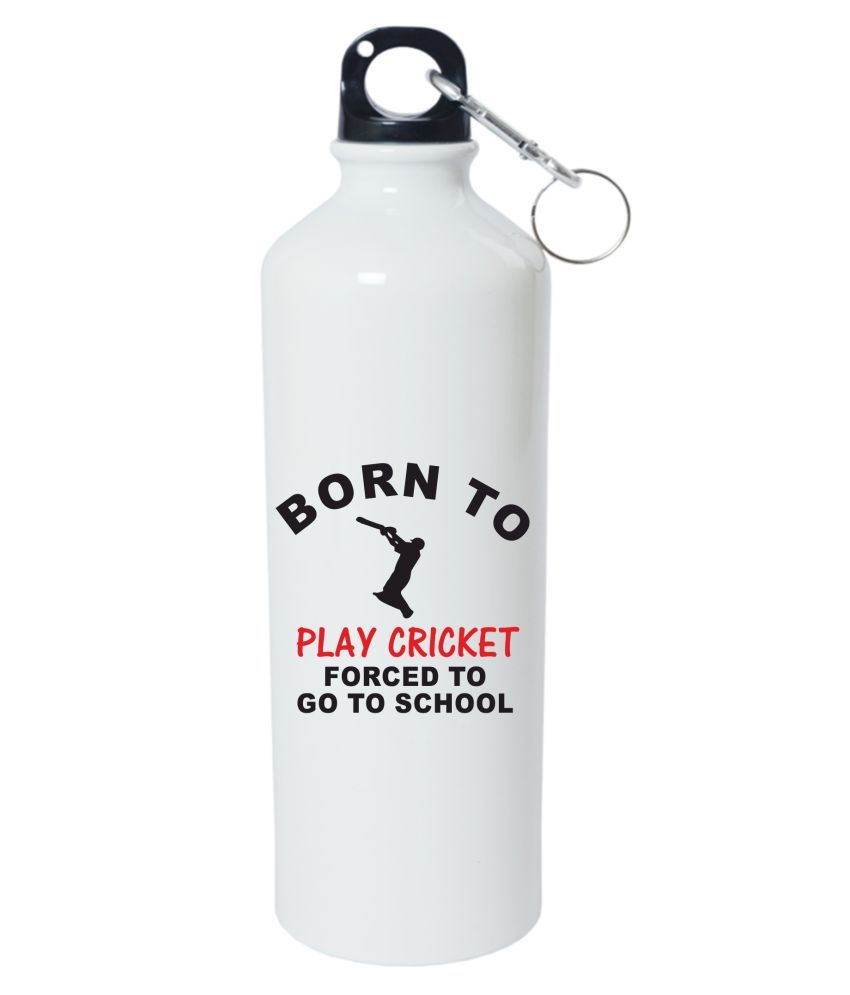 Design Gully White 1000 Ml Steel Water Bottle Set Of 1 Buy Online At Best Price In India Snapdeal