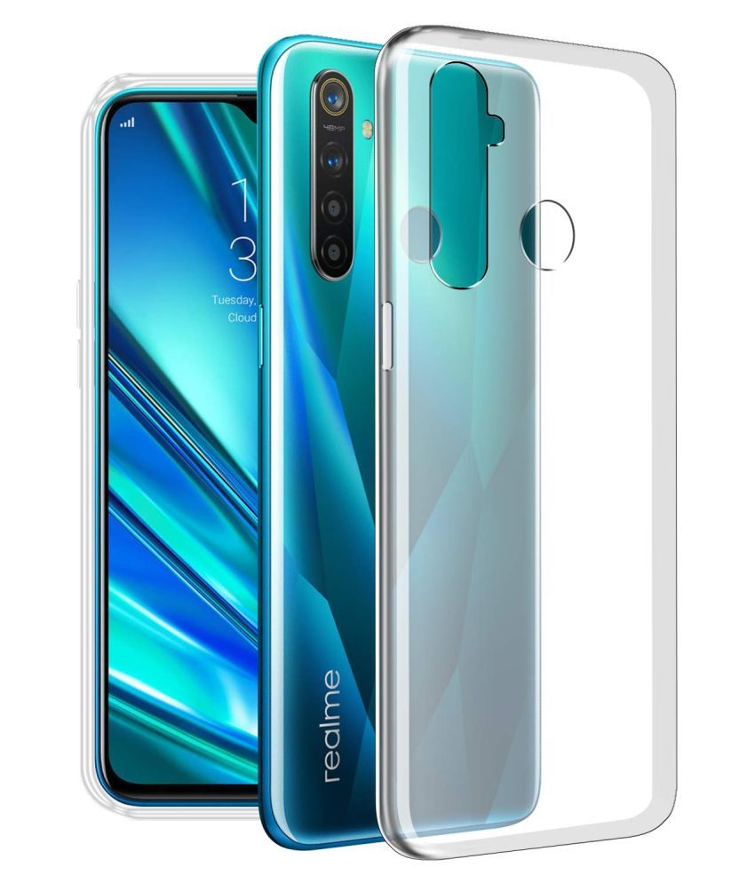     			Realme 5 Shock Proof Case KOVADO - Transparent Premium Transparent Case