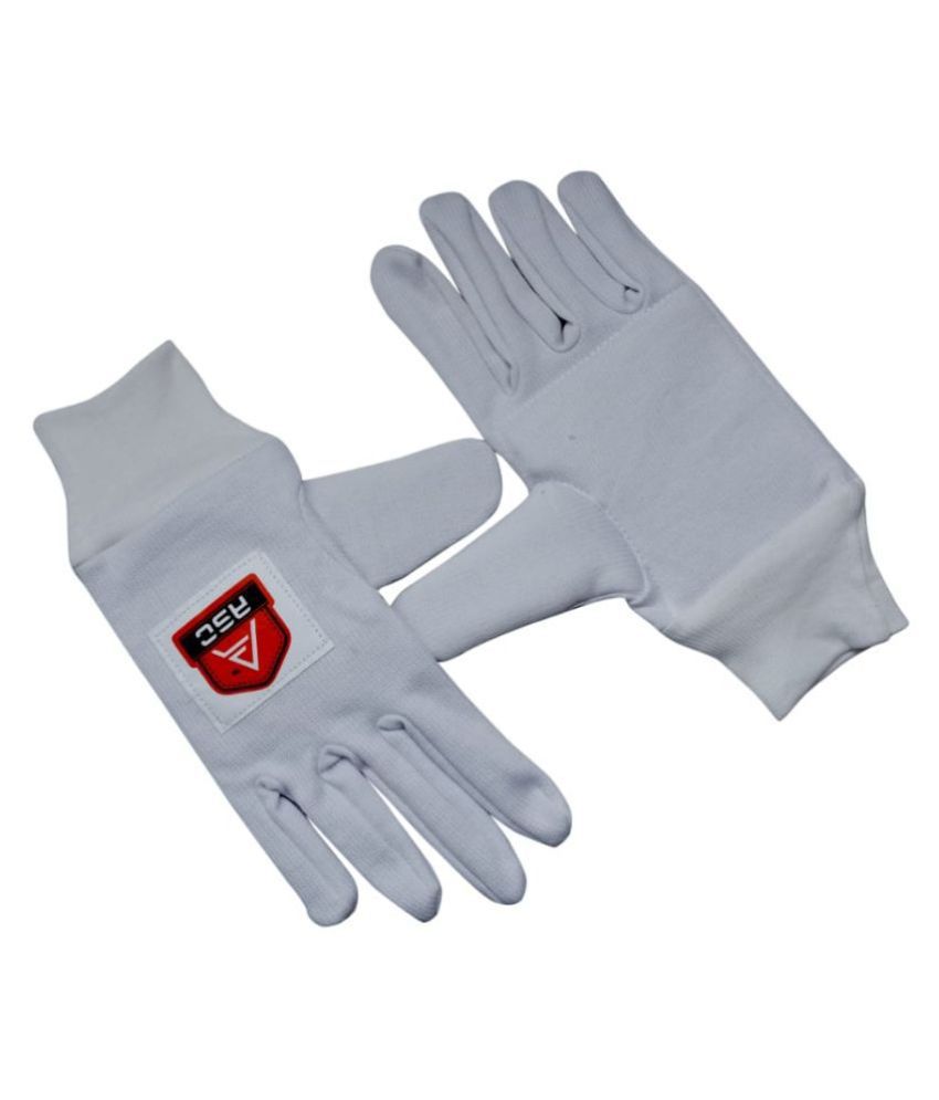     			ASC Batting Cotton Inner Gloves Padded with Cotton Cuff Wrist - Mens