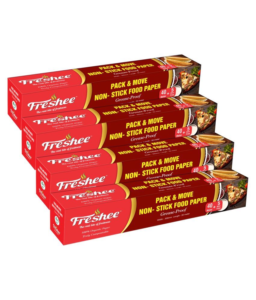     			Freshee 45 Meter Greaseproof Paper Pack of 4