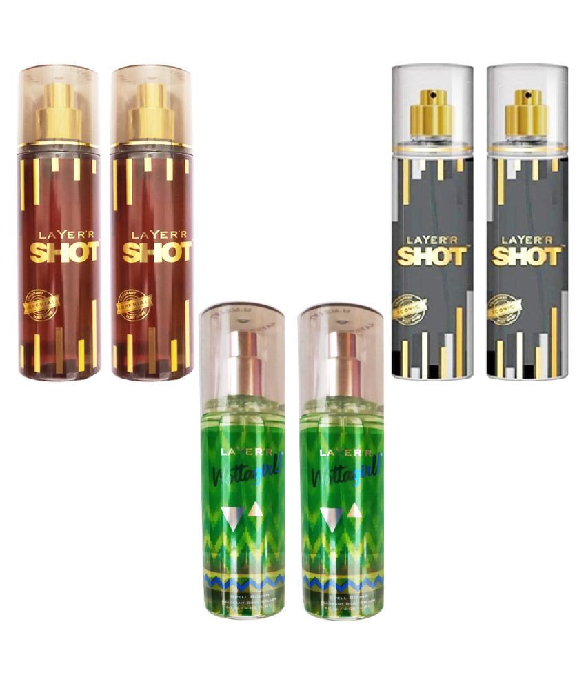 Each Combo Pack Contains 2 Layer Wottagirl Spell Bound 60 Ml 3 Layer Iconic Fragrant Body Spray 50 Ml 2 Layer Imperial Fragrant Body Spray 50 Ml Buy Online At Best Prices In India Snapdeal