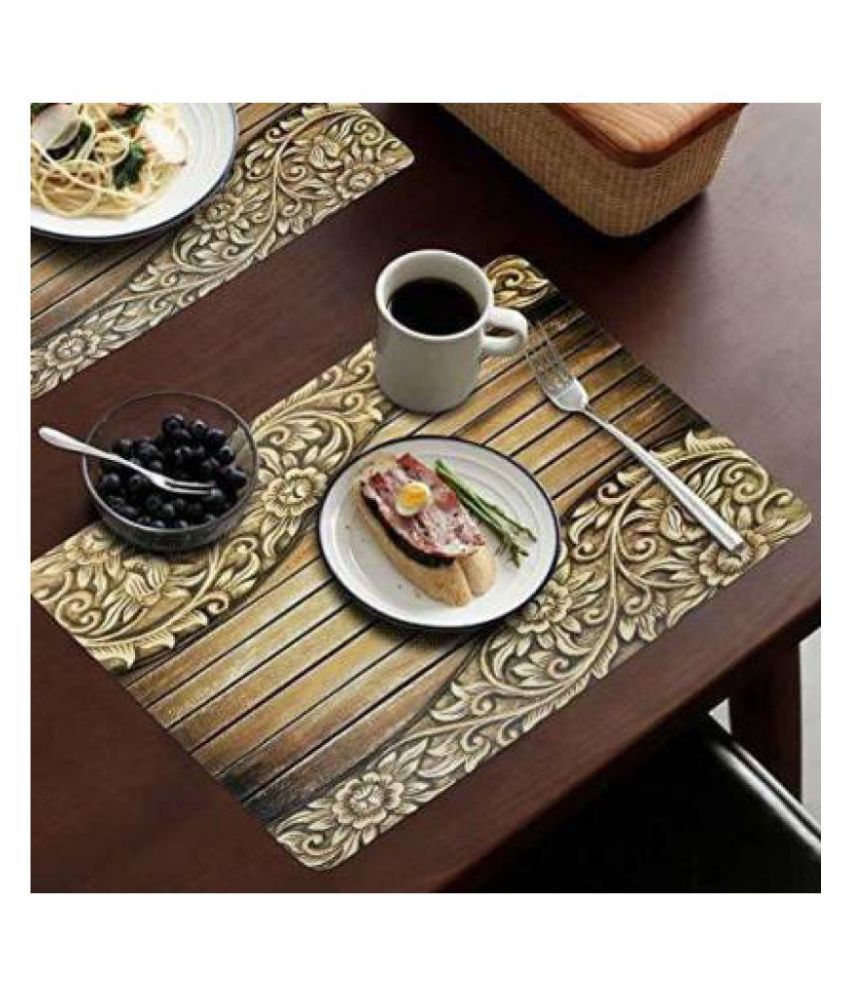     			CreadCraft Set of 6 PVC Table Mats