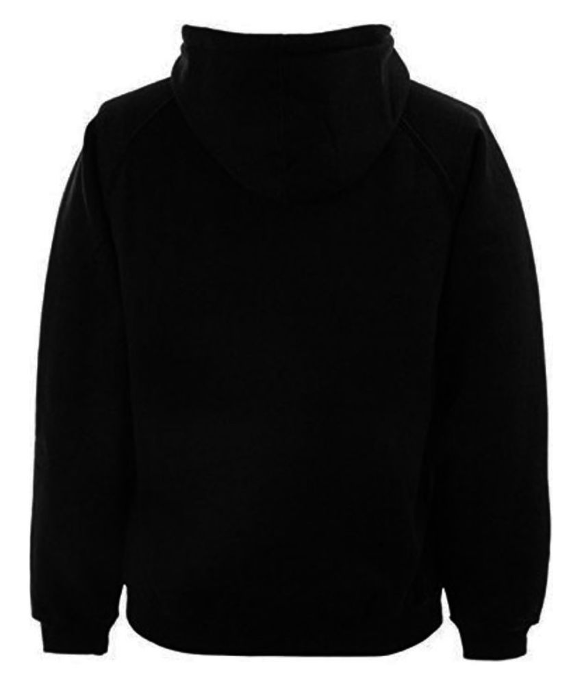 LUCIDOS Black Cotton Blend Fleece Sweatshirt - Buy LUCIDOS Black Cotton ...