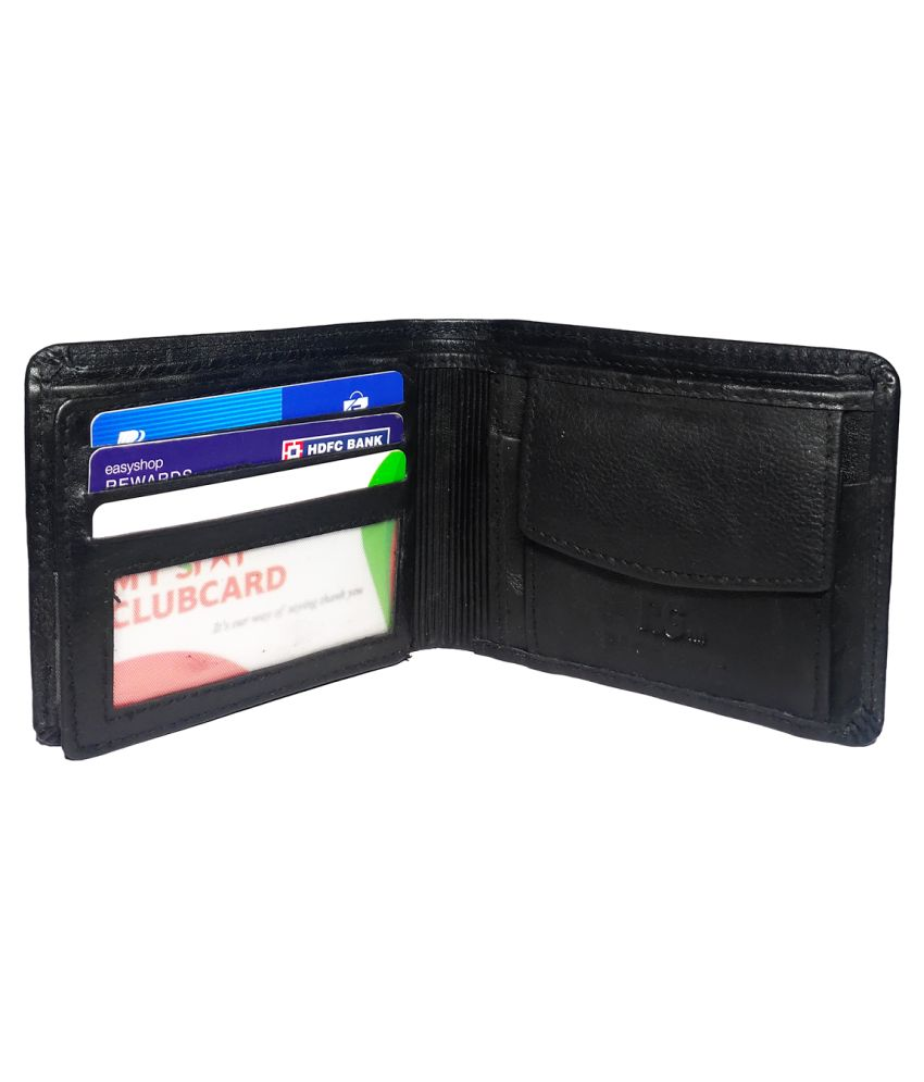 RAGE GAZE Leather Black Formal Regular Wallet: Buy Online at Low Price ...