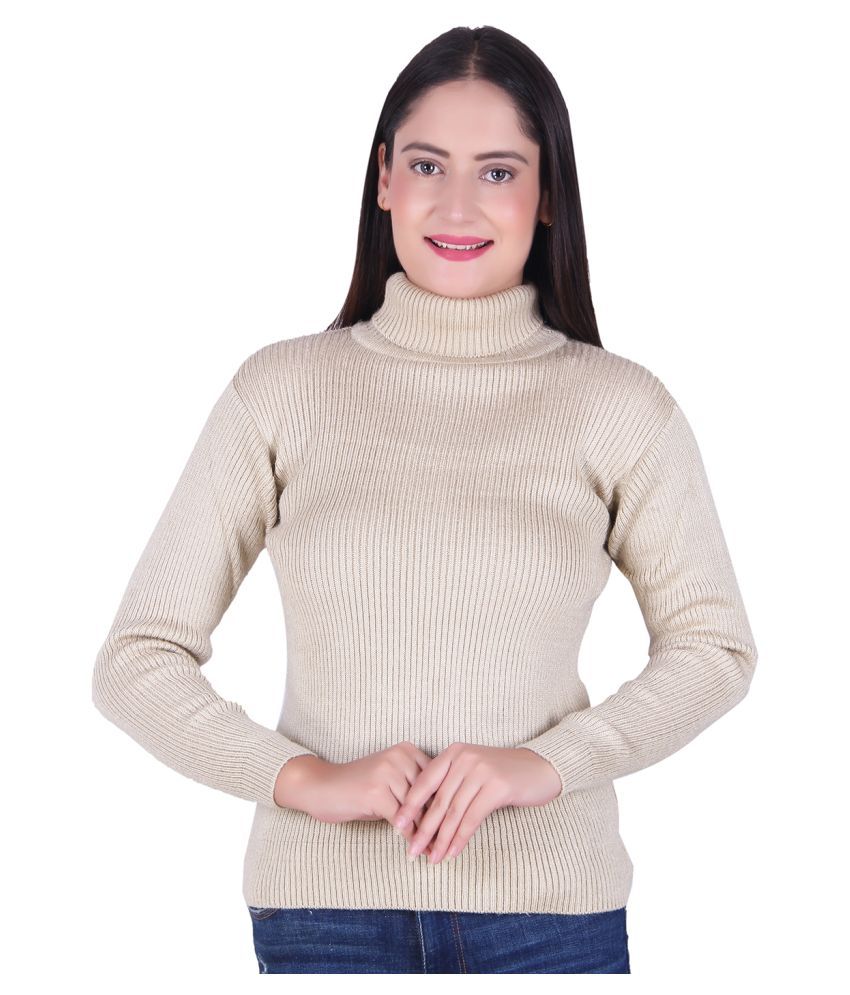     			Ogarti Woollen Beige Pullovers