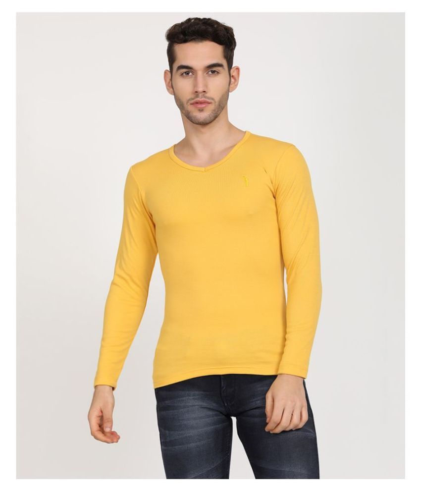 mustard bleached shirt