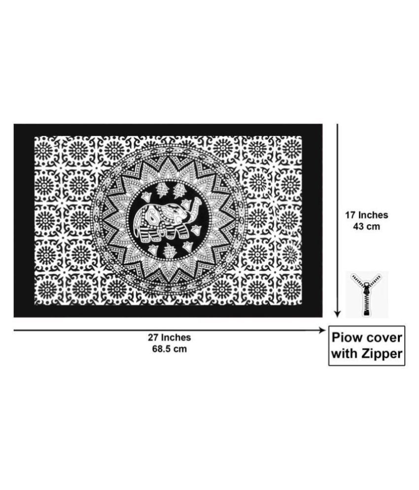 Lakshita Enterprises Cotton Double Bedsheet with 2 Pillow Covers ( 270