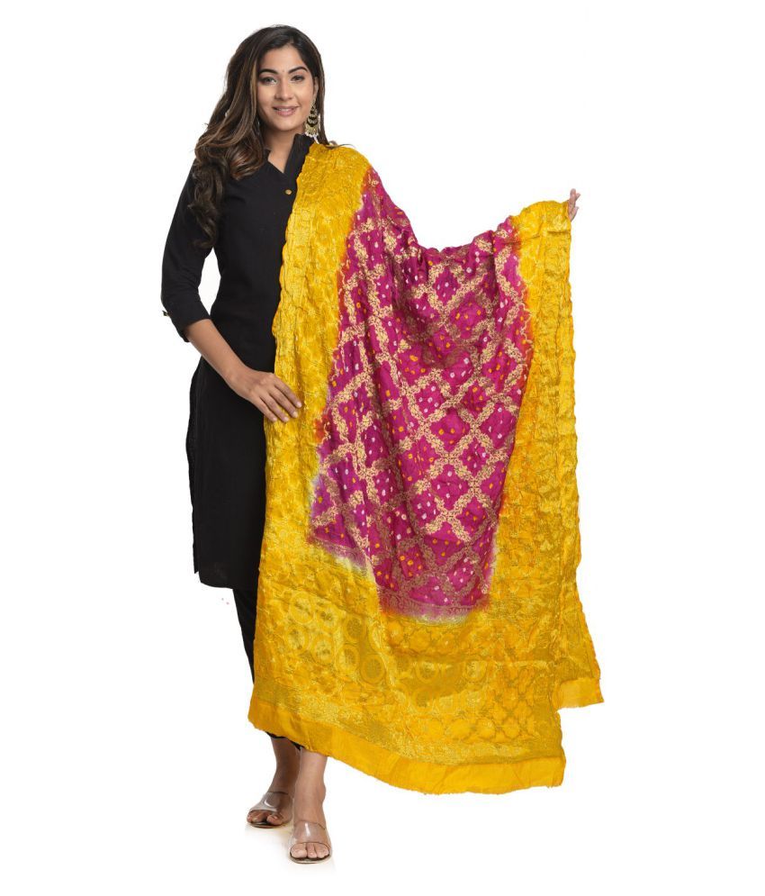     			Raj Multicoloured Banarasi Silk Banarasi Dupatta