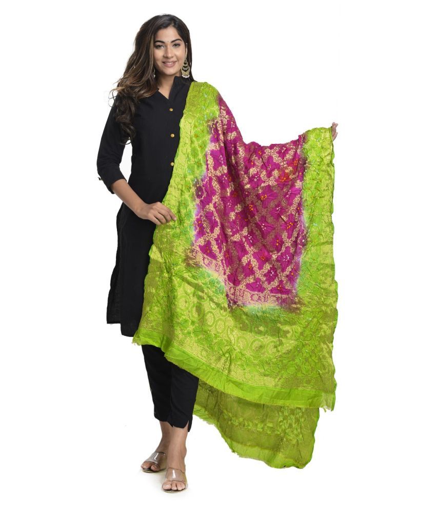     			Raj Multicoloured Banarasi Silk Banarasi Dupatta