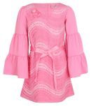 Cutecumber Polyester A-line Dress For Girls ( Pack of 1 , Pink )