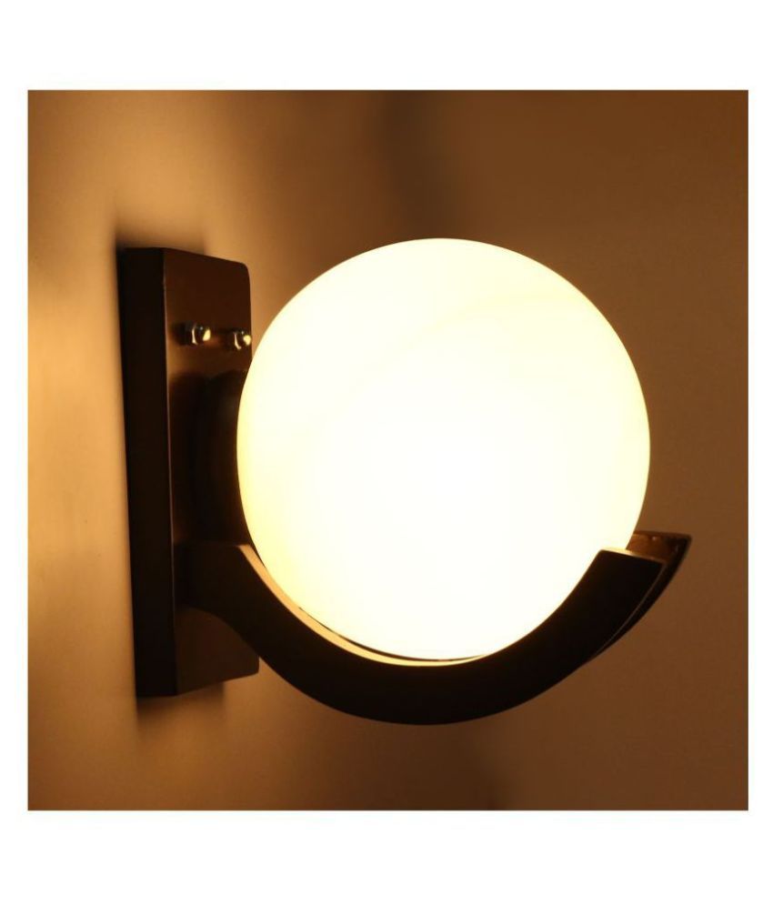     			AFAST Glob Wall Lamp Glass Wall Light White - Pack of 1