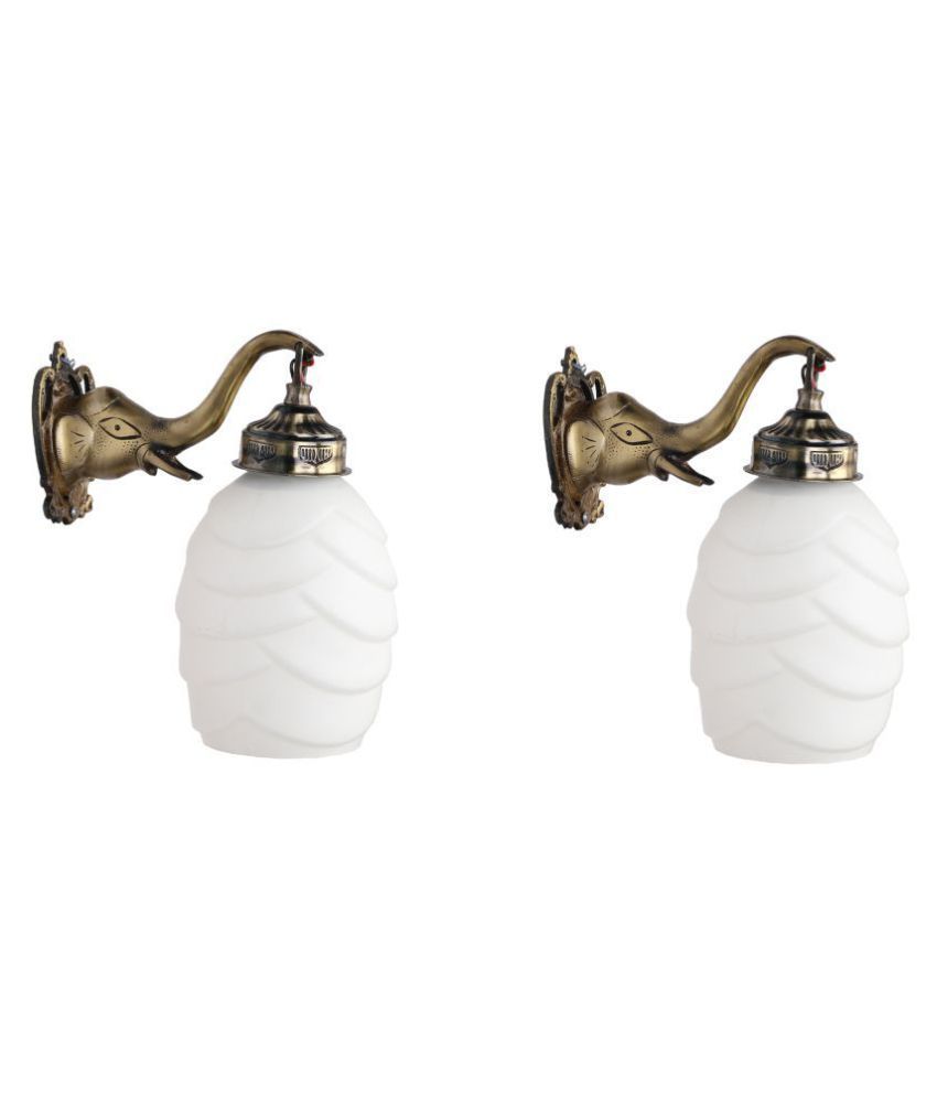     			AFAST Wall Lamp Light  Glass Wall Light White - Pack of 2