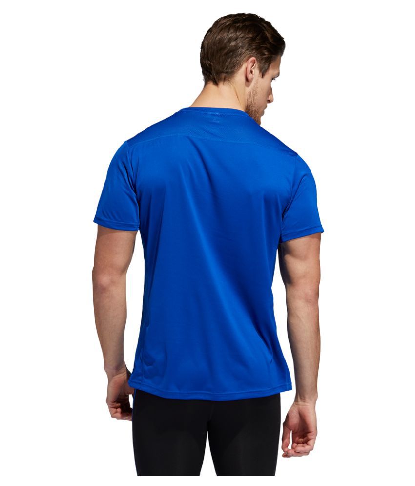 Adidas Blue Polyester T-Shirt - Buy Adidas Blue Polyester T-Shirt ...