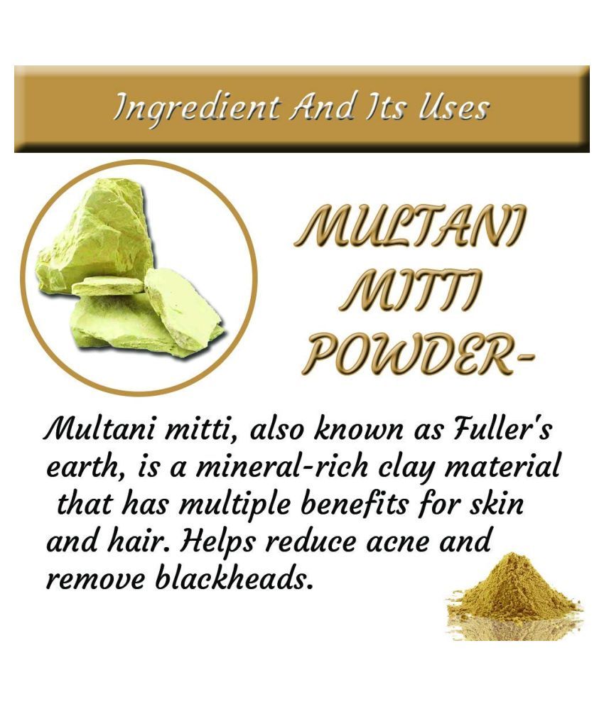 Indus Valley Bio Organic Multani Mitti Powder Healing Clay