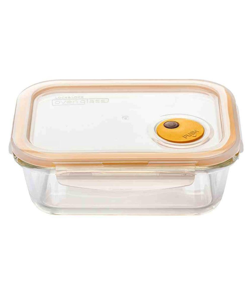Lock &amp; Lock Glass Food Container Set of 1 1000 mL: Buy Online at Best ...