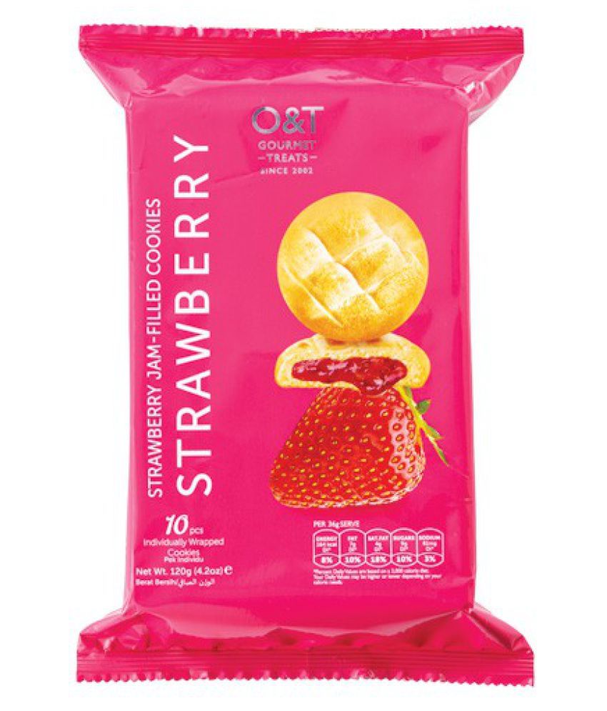 O&T Strawberry Jamfilled Cookies 120 g Buy O&T Strawberry Jamfilled Cookies 120 g at Best
