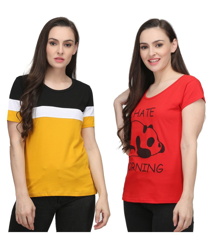 multi color t shirts