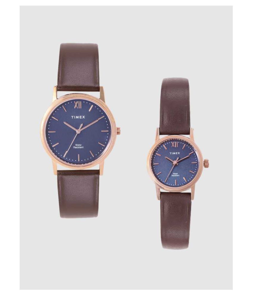 timex tw00zr112 leather analog