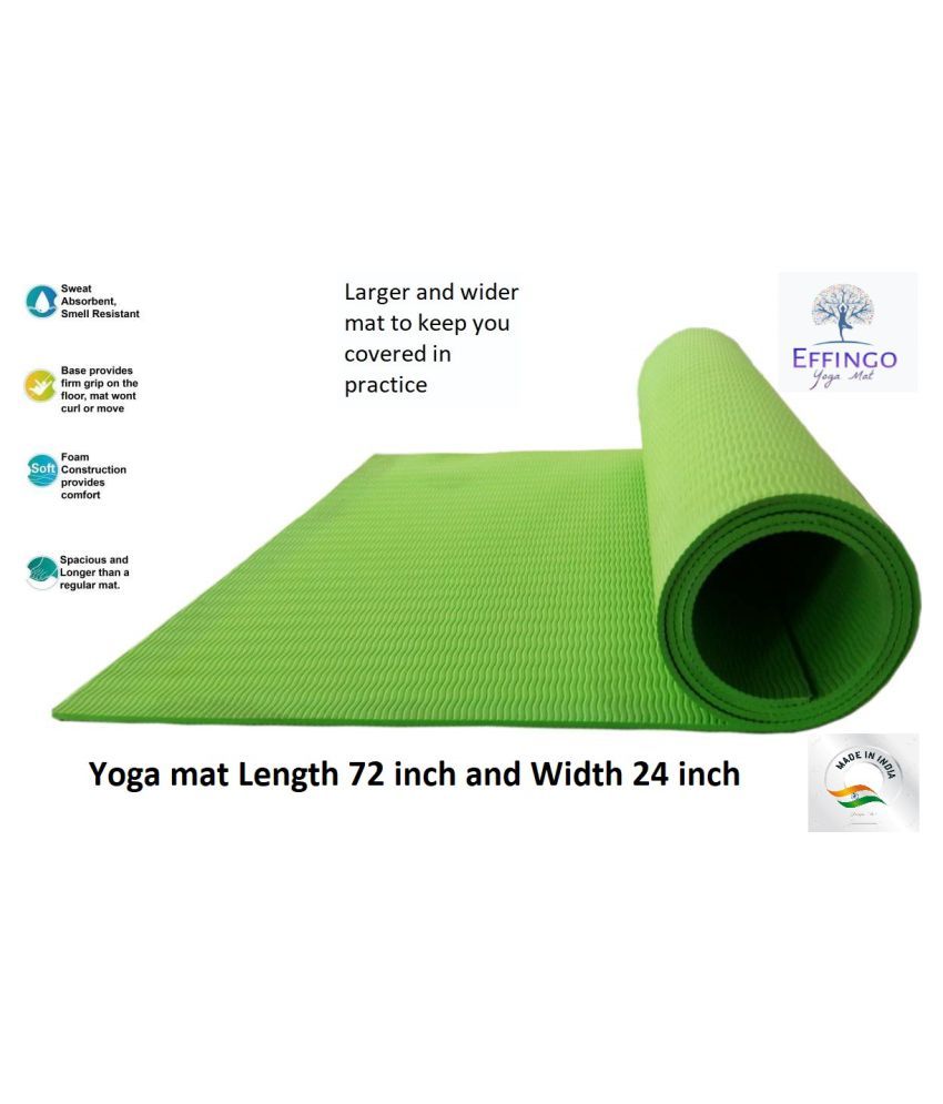 YOGA MAT WITH CARRY BAG AND STRAP OR FABRICATED MAT NonSkid MAT