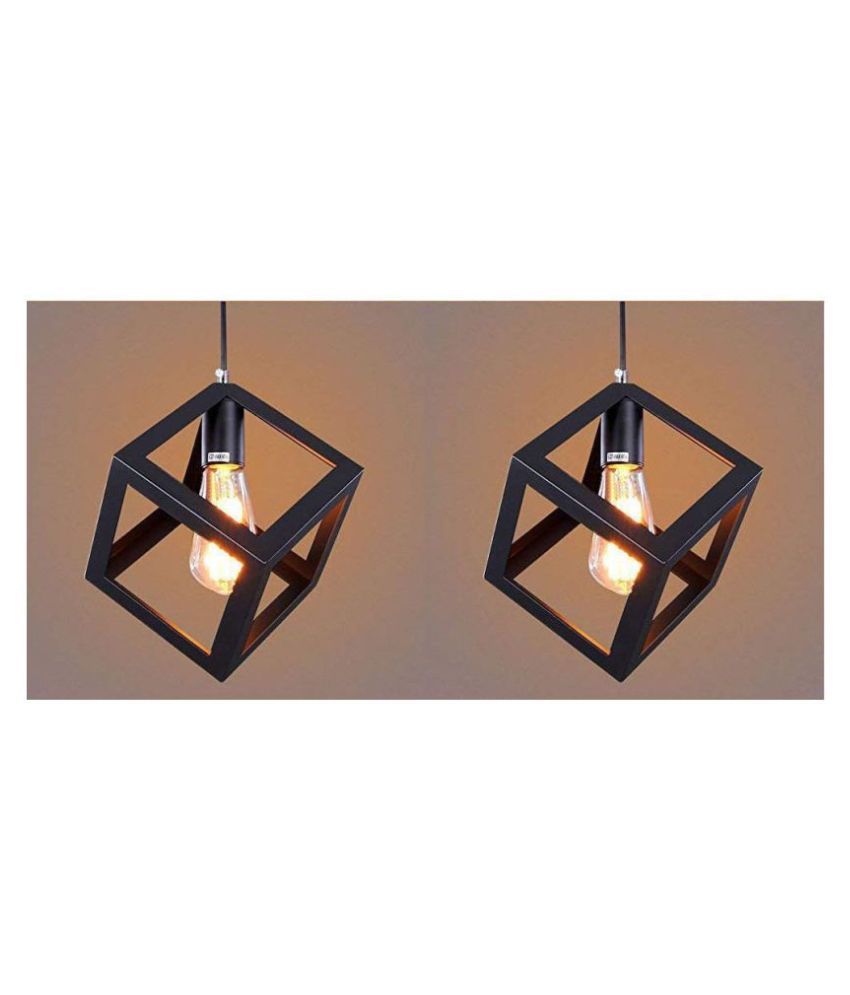 AFAST Iron Exclusive Hanging Lamp Pendant Black - Pack of 2