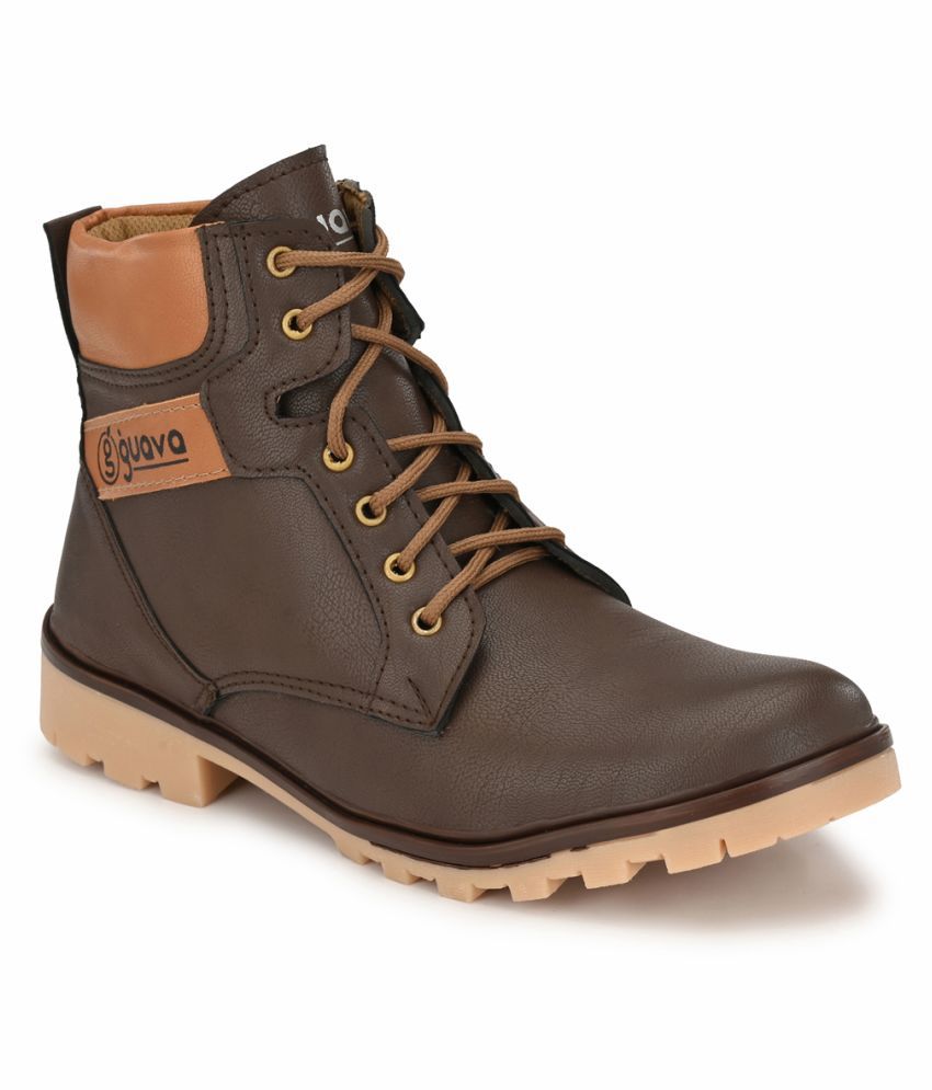 men brown casual boots