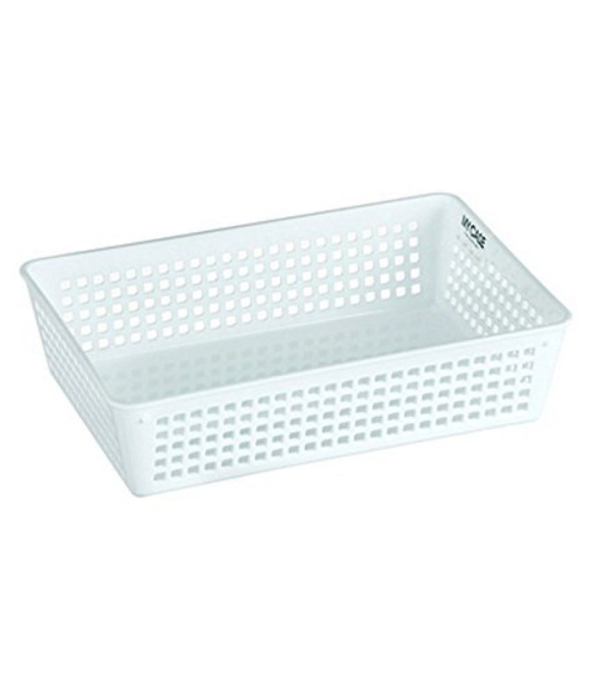 Lock & Lock Medium Fashion Basket, White Buy Lock & Lock Medium