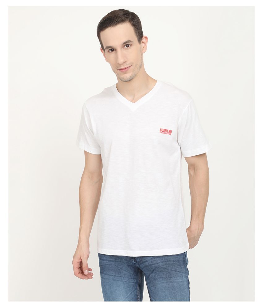 linen blend white t shirt