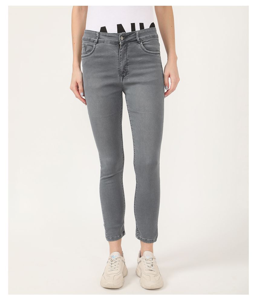 V2 Cotton Jeans - Grey - Buy V2 Cotton Jeans - Grey Online at Best ...