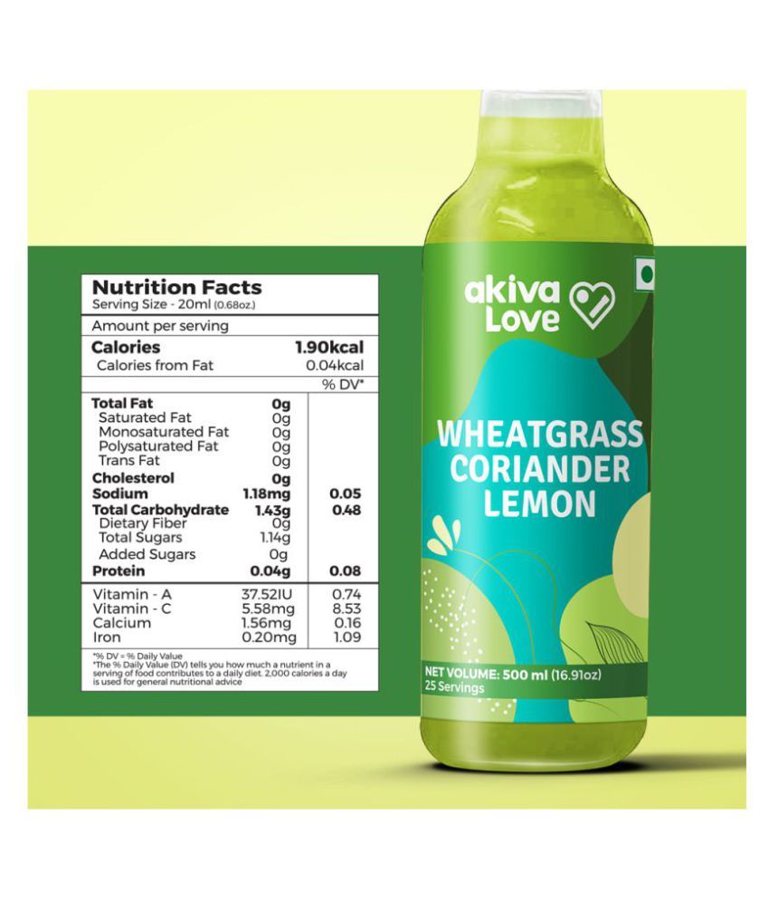 Akiva Superfoods Wheatgrass Fruit Juice 500 gm Buy Akiva Superfoods