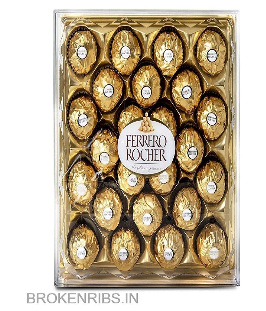 Ferrero Rocher Chocolate Box T24 (Imported) 300 gm: Buy Ferrero Rocher ...