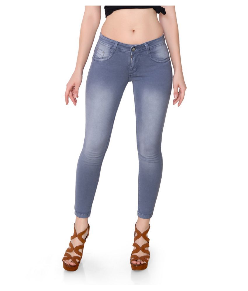 Buy Flirt Nx Denim Lycra Jeans - Grey Online at Best Prices in India ...