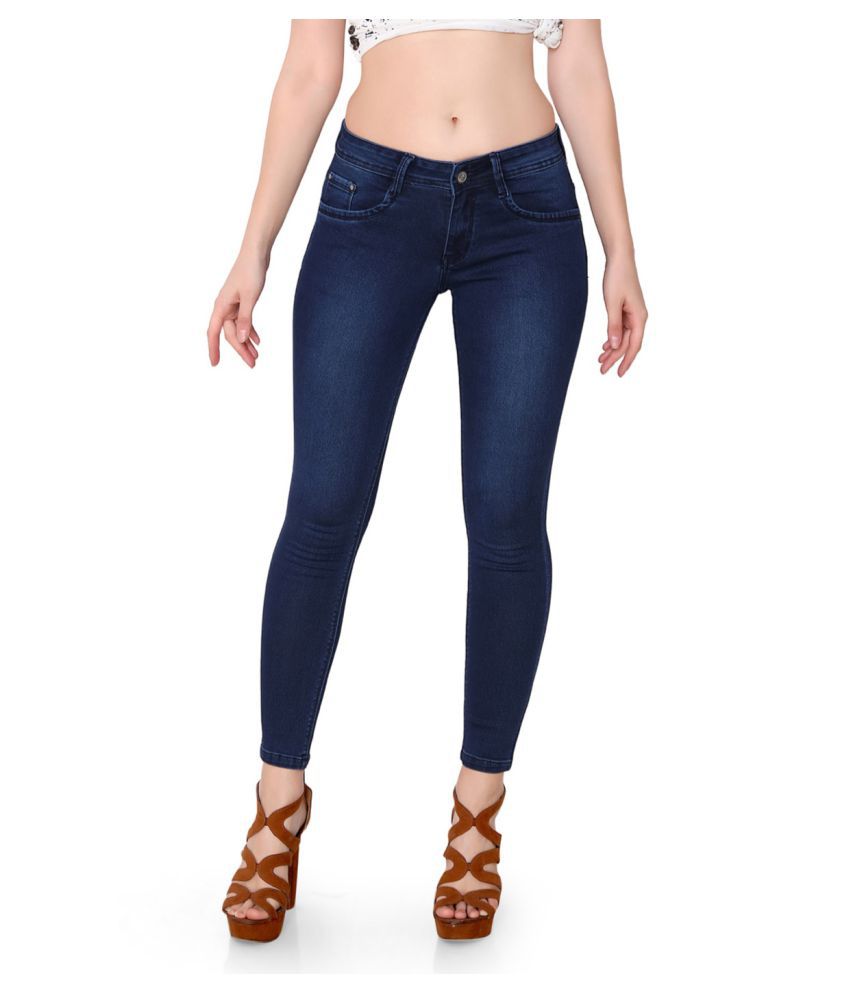 Buy Flirt Nx Denim Lycra Jeans - Blue Online at Best Prices in India ...