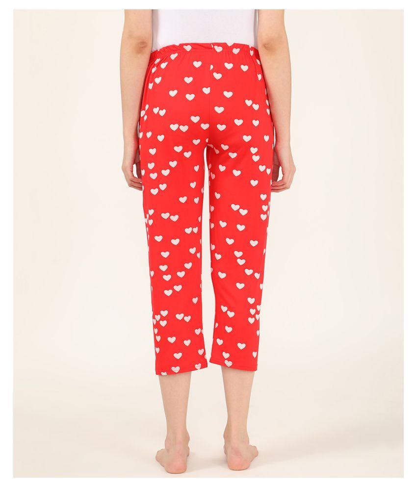 Buy V2 Cotton Pajamas - Red Online at Best Prices in India - Snapdeal