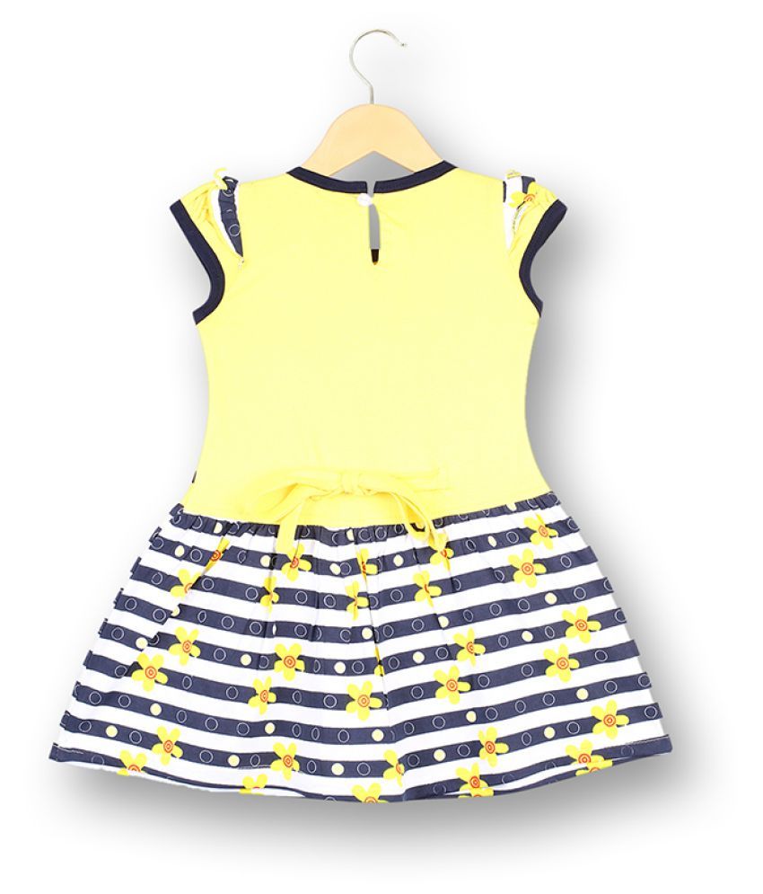 short frock yellow colour