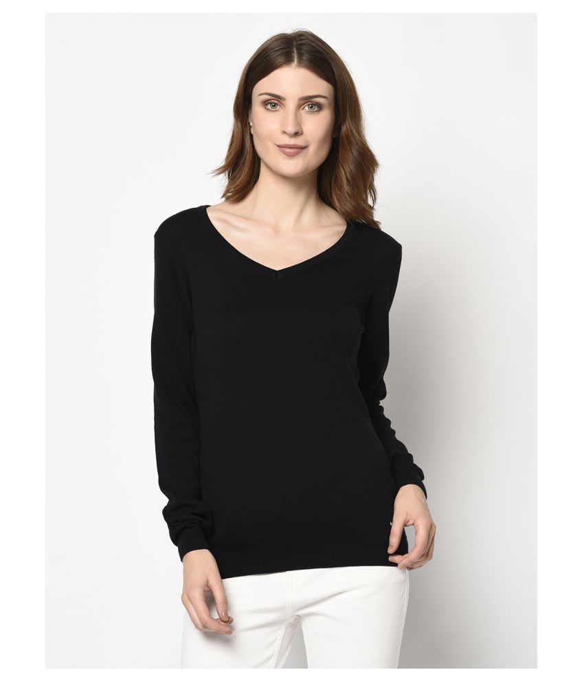     			98 Degree North Cotton Black Pullovers