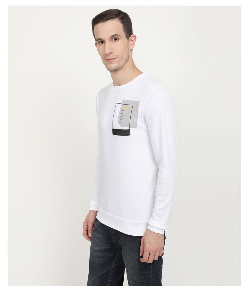V2 Cotton Blend White Solids T-Shirt - Buy V2 Cotton Blend White Solids ...